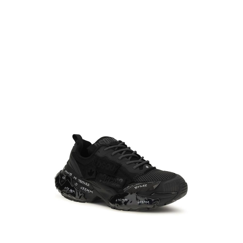 Dsquared² Faster Black Athletic Sneakers for Men