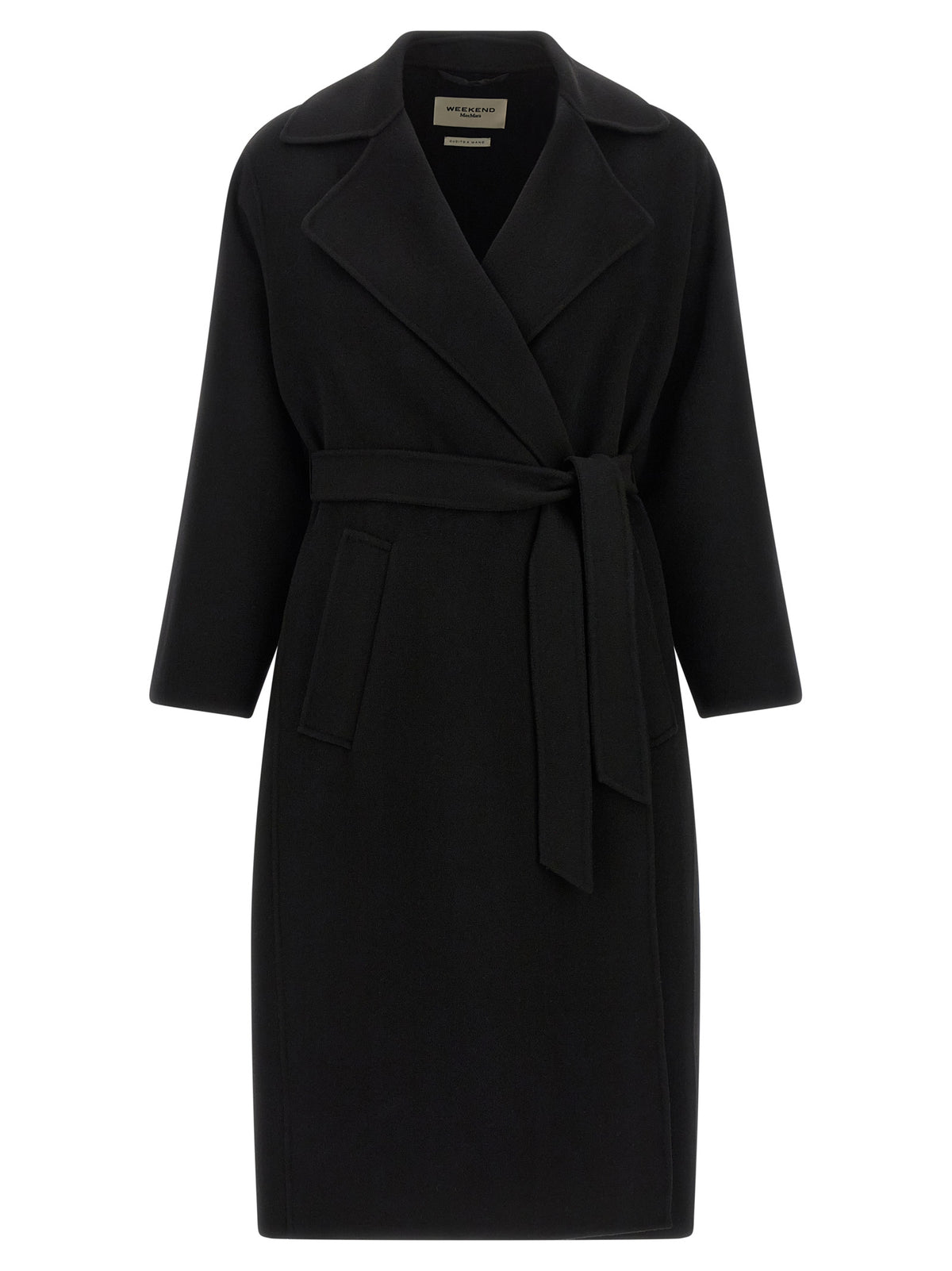 Max Mara Black Virgin Wool Coat - Weekend Max Mara Operoso