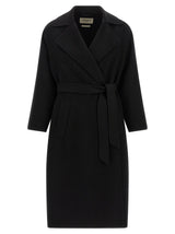 Max Mara Black Virgin Wool Coat - Weekend Max Mara Operoso