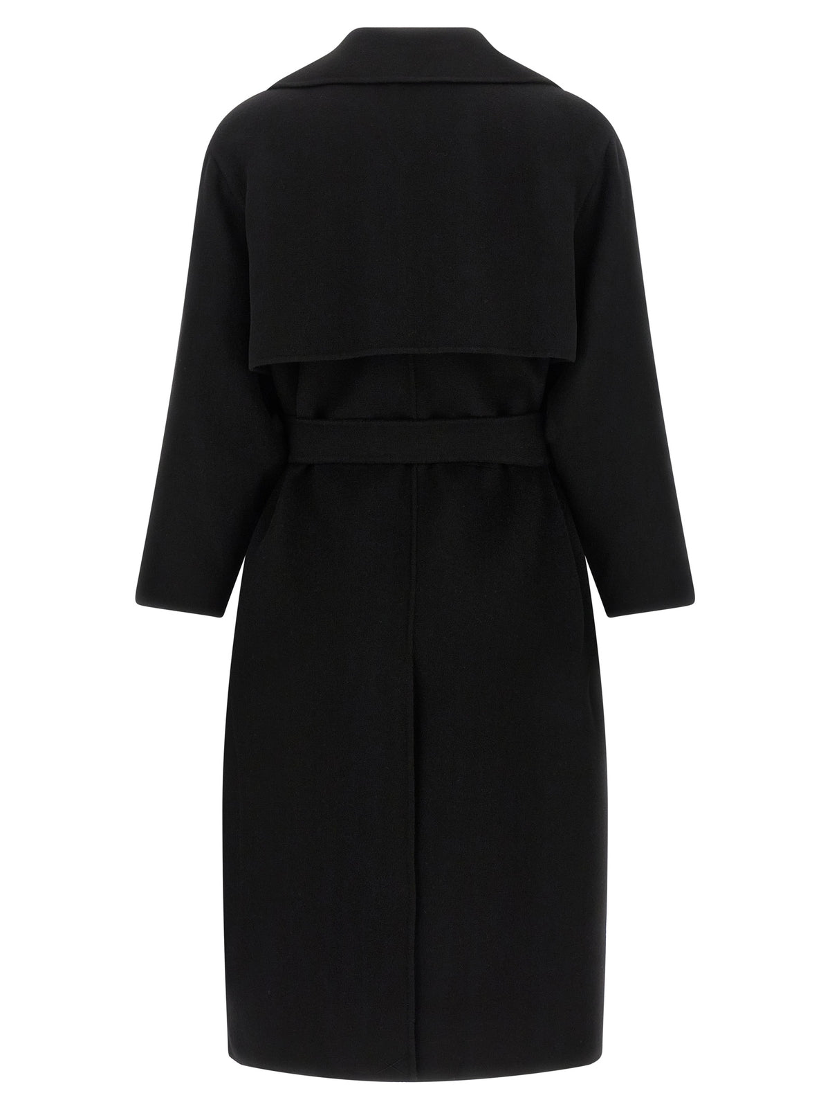 Max Mara Black Virgin Wool Coat - Weekend Max Mara Operoso