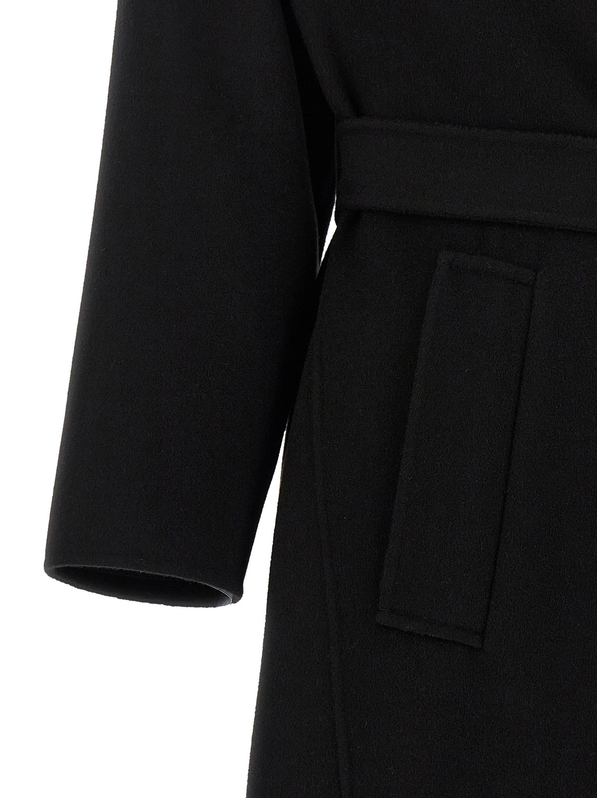 Max Mara Black Virgin Wool Coat - Weekend Max Mara Operoso