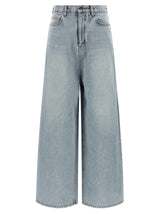 Balenciaga Blue Cotton Relaxed Fit Jeans
