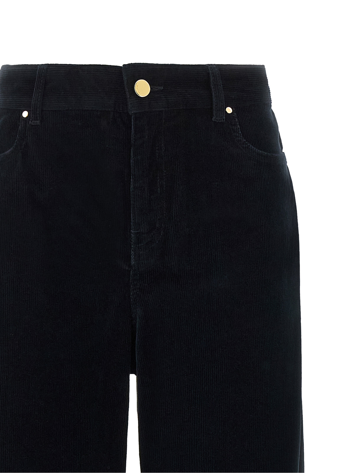 Max Mara Blue Cotton Casual Pants
