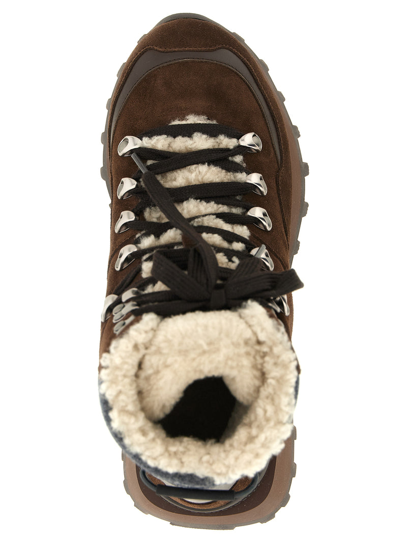 Brunello Cucinelli Brown Calfskin Ankle Boots for Women