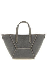 Brunello Cucinelli Gray Calfskin Handbag