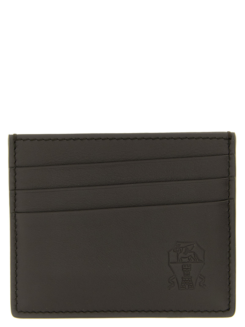 Brunello Cucinelli Black Calfskin Cardholder - Luxury Accessory