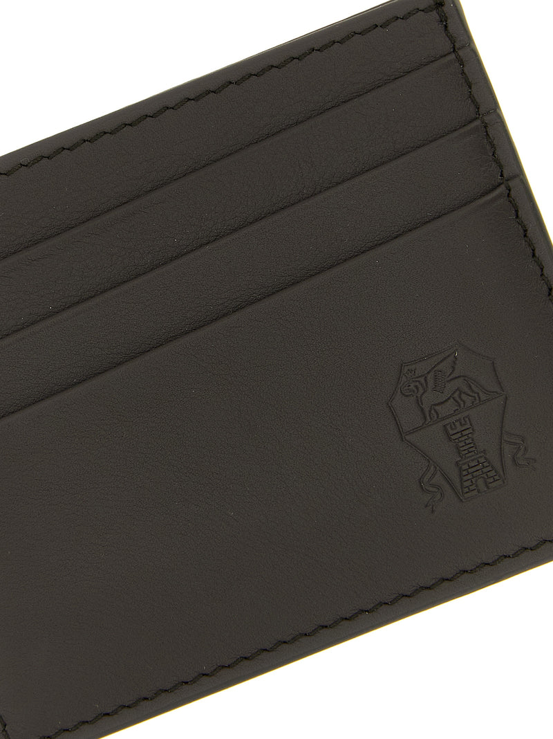 Brunello Cucinelli Black Calfskin Cardholder - Luxury Accessory