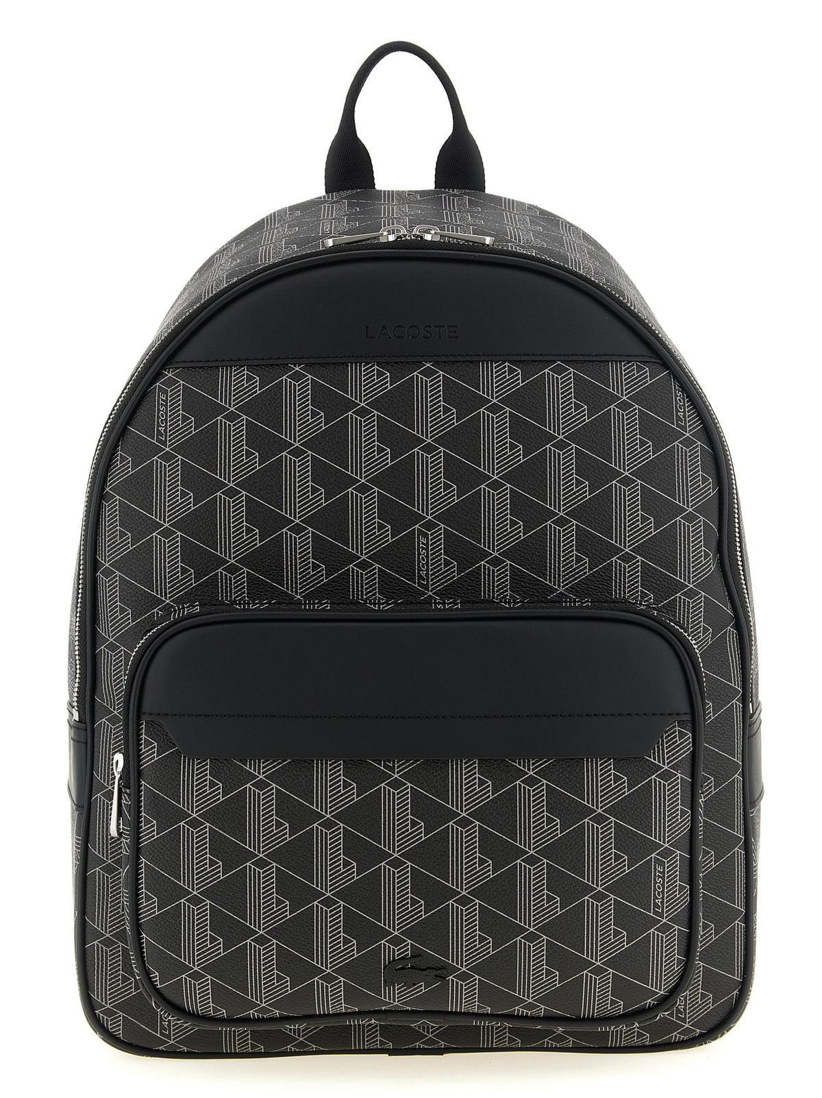 Lacoste Black Pvc Backpack