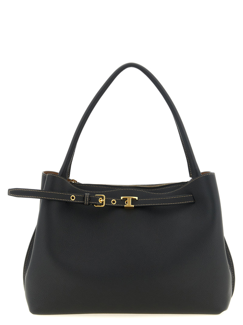 Tod's Black Calfskin Handbag - Tim Model