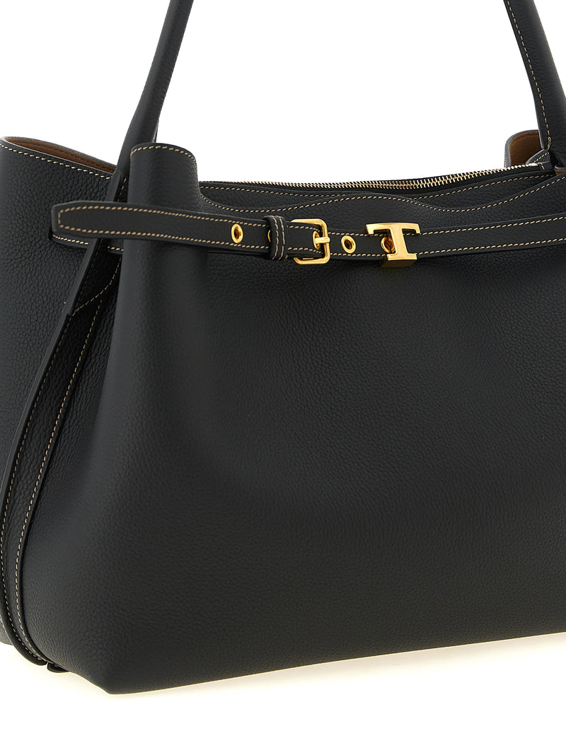 Tod's Black Calfskin Handbag - Tim Model