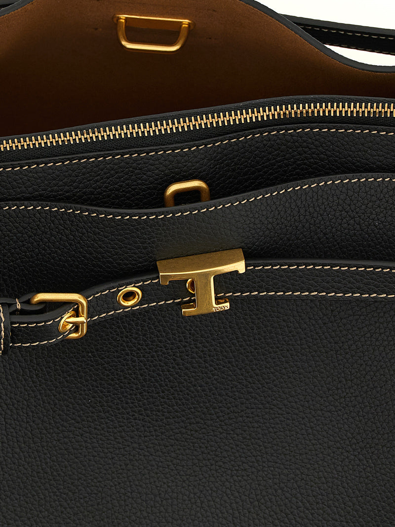 Tod's Black Calfskin Handbag - Tim Model
