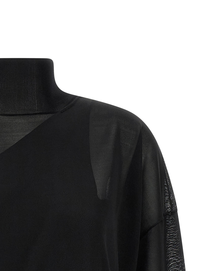 Fendi Black Viscose Cardigan - Asymmetrical Design