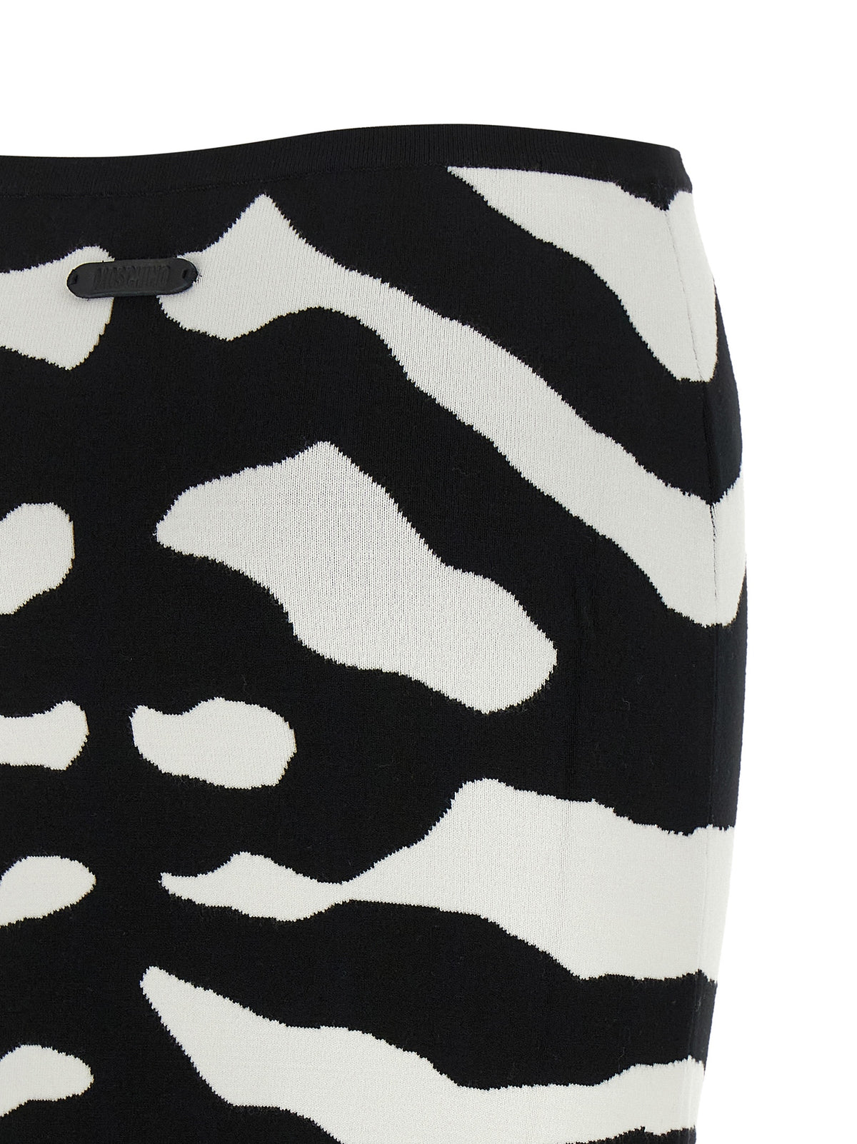 Moschino Bicolor Viscose Midi Skirt