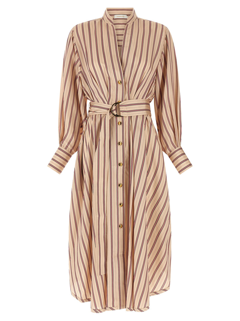 Zimmermann Valiant Multicolor Viscose Midi Dress