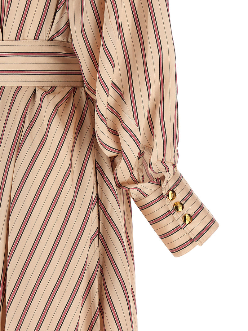 Zimmermann Valiant Multicolor Viscose Midi Dress