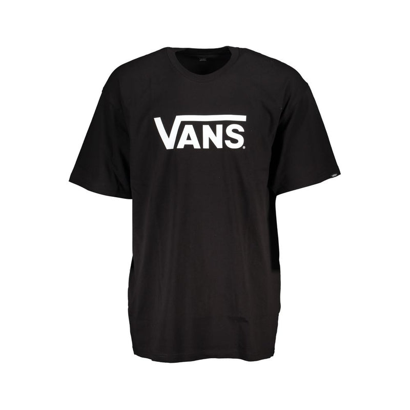 Vans Black Cotton Men's T-Shirt - Classic Crew Neck
