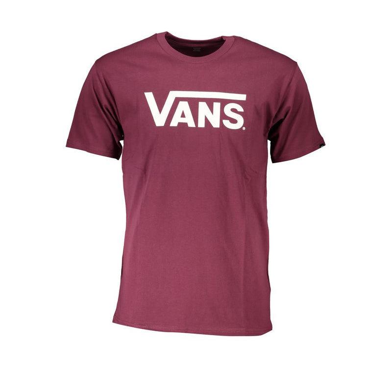 Vans Violet Cotton Men's T-Shirt - Classic Crew Neck