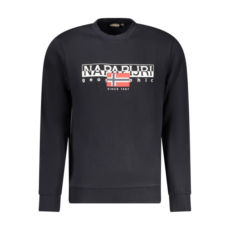 Napapijri Black Cotton Men Sweater - Stylish & Comfortable