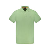 Hugo Boss Green Cotton Men's Polo