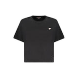 Guess Jeans Black Cotton Women T-Shirt