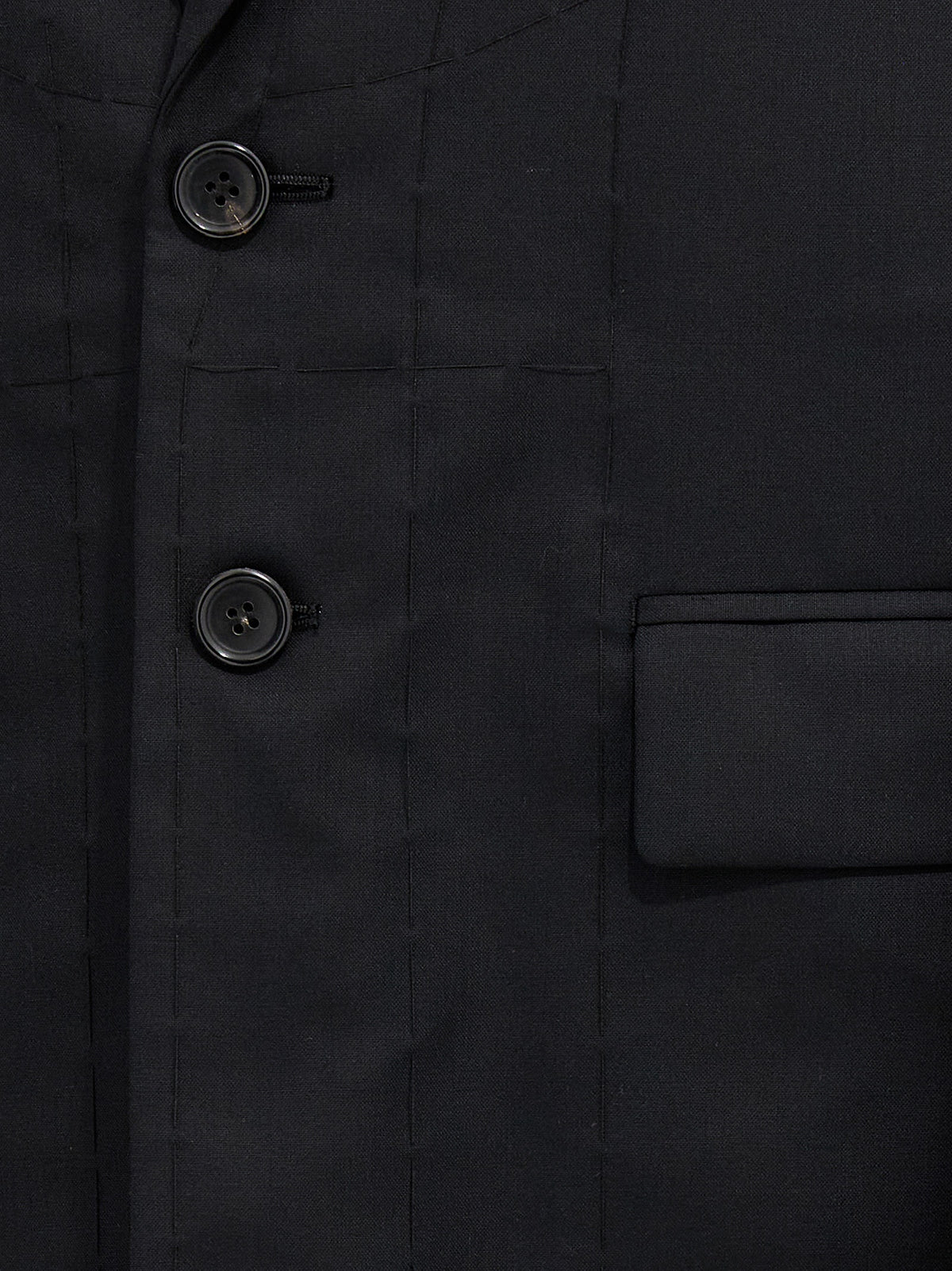 Junya Watanabe Black Wool Coat