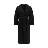 'S Max Mara Black Wool Oves Aries Coat