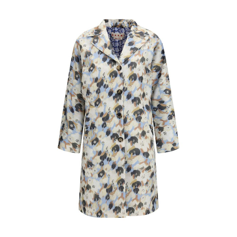 Marni Multicolor Polyester Coat - Creative Floral Design