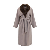 P.A.R.O.S.H. Beige Wool Oves Aries Coat