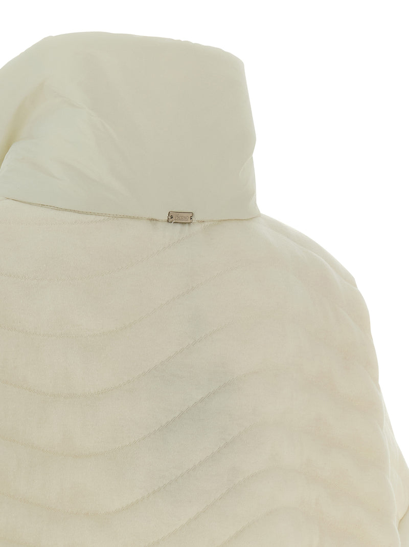 Herno Resort White Polyester Coat