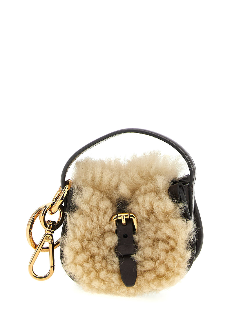 Etro Multicolor Calfskin Keychain - Luxurious Leather Accessory