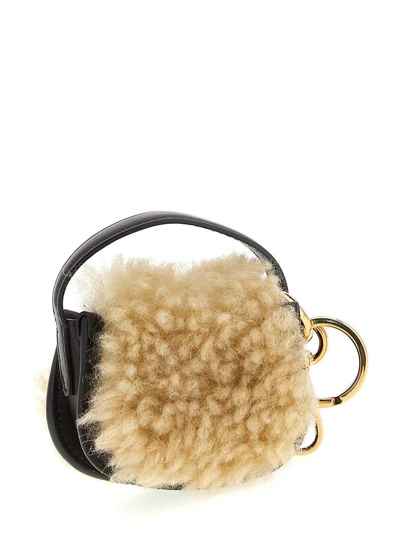 Etro Multicolor Calfskin Keychain - Luxurious Leather Accessory