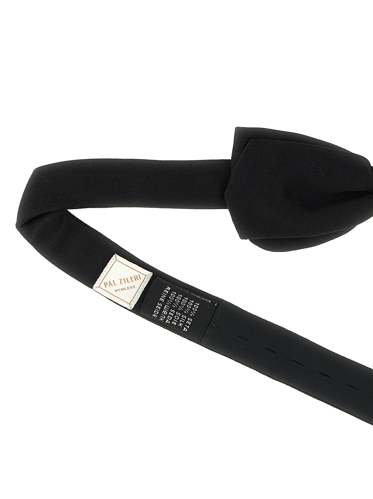 Pal Zileri Black Silk Bowtie