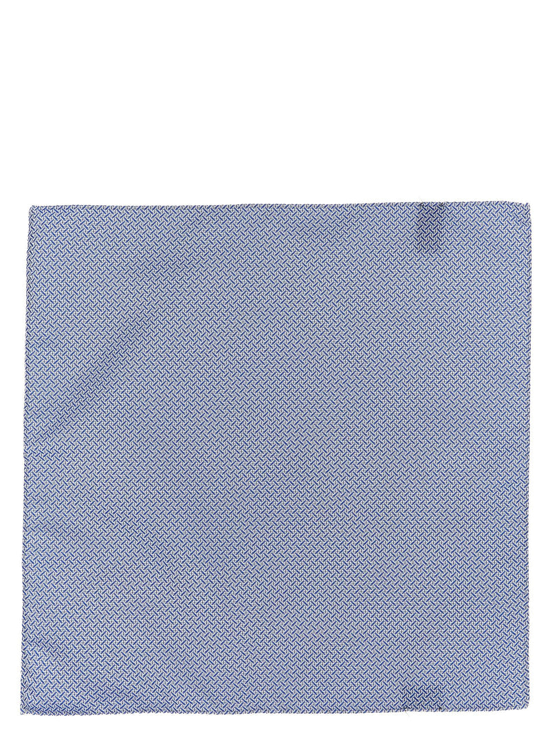 Pal Zileri Blue Polyester Pocket Square - Elegance Redefined