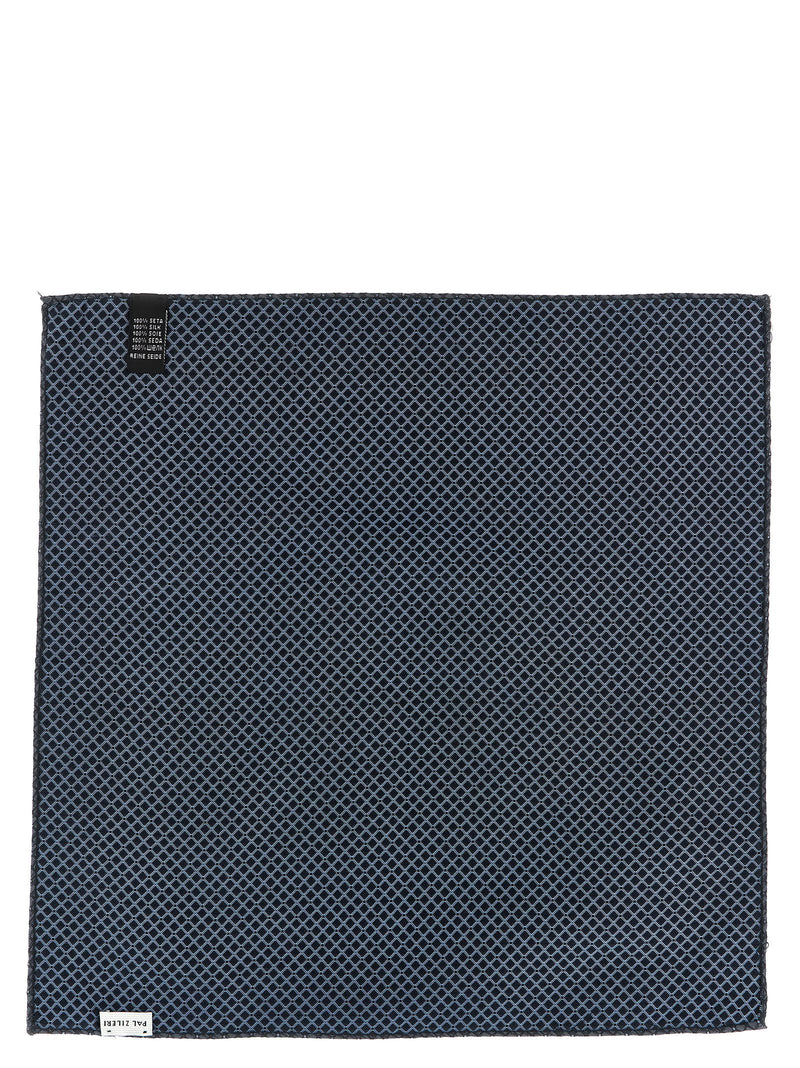 Pal Zileri Blue Silk Foulard - Élégance Italienne