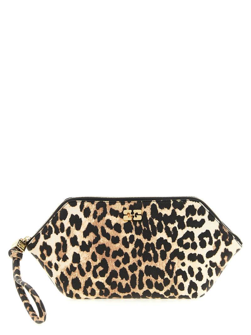 Ganni Bou Make Up Beauty Case - Brown Polyester