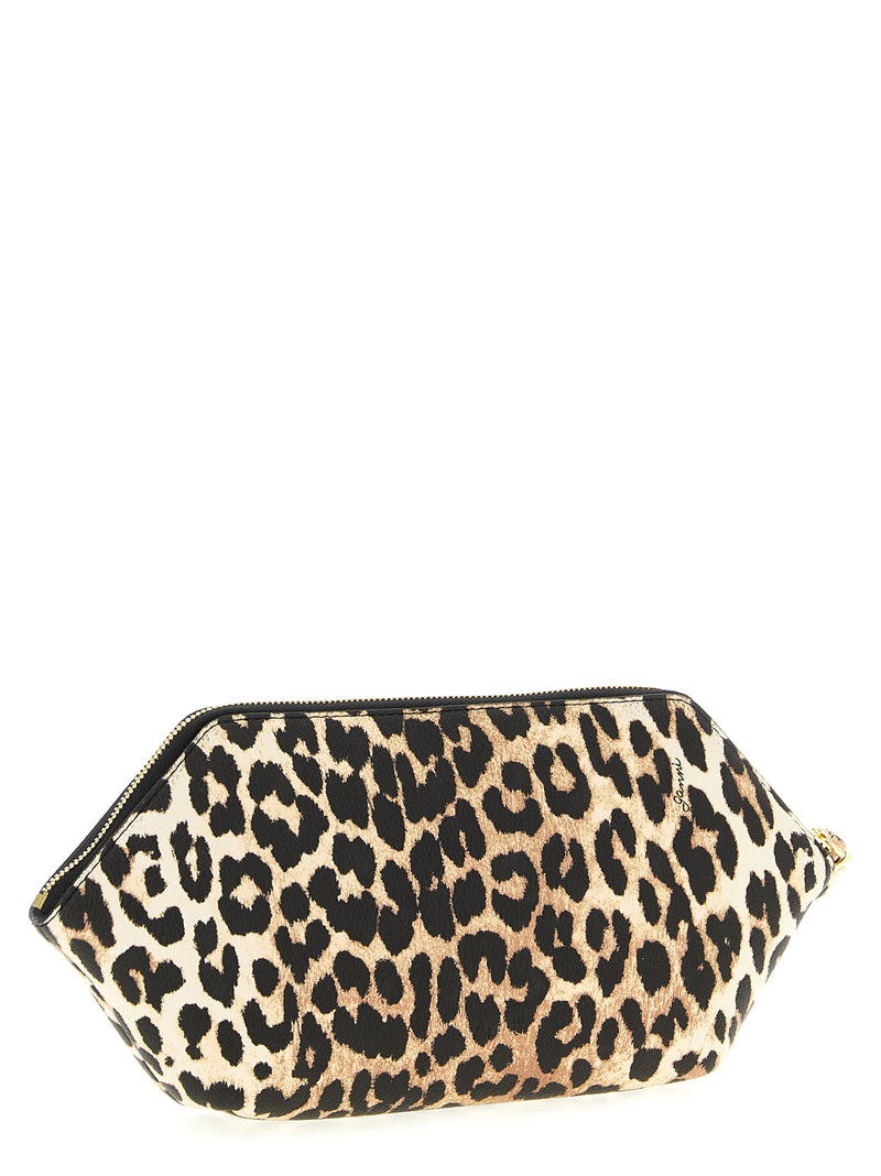 Ganni Bou Make Up Beauty Case - Brown Polyester
