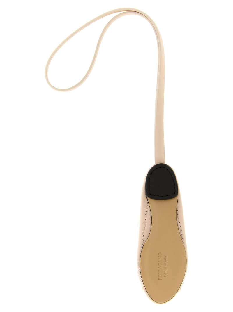 Ferragamo Multicolor Calfskin Keychain - Iconic Varina Design