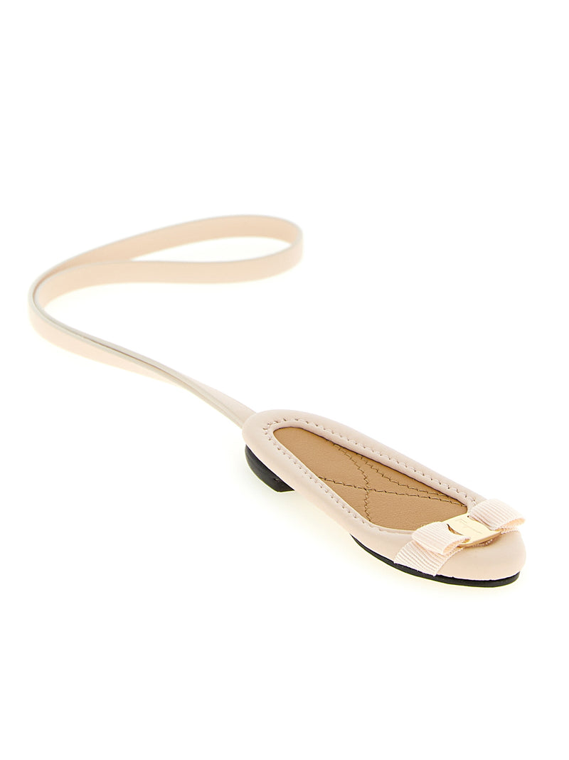 Ferragamo Multicolor Calfskin Keychain - Iconic Varina Design