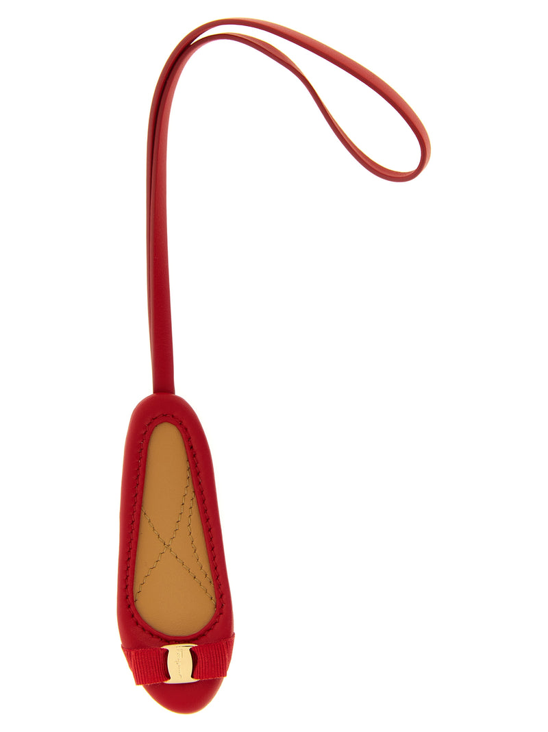 Ferragamo Multicolor Calfskin Keychain - Iconic Design