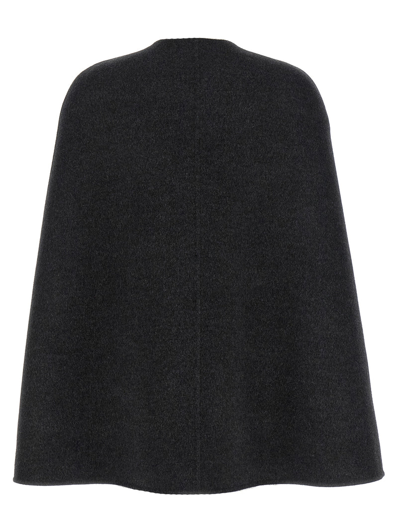 Gucci Gray Wool Cape - Sophisticated Elegance