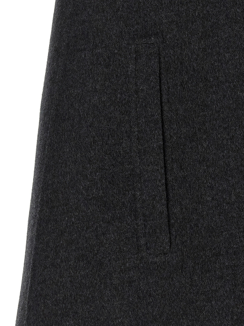 Gucci Gray Wool Cape - Sophisticated Elegance
