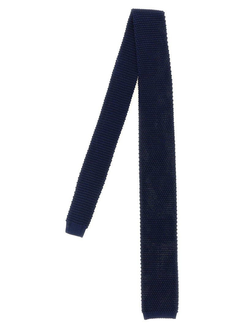 Brunello Cucinelli Blue Silk Tie - Timeless Elegance