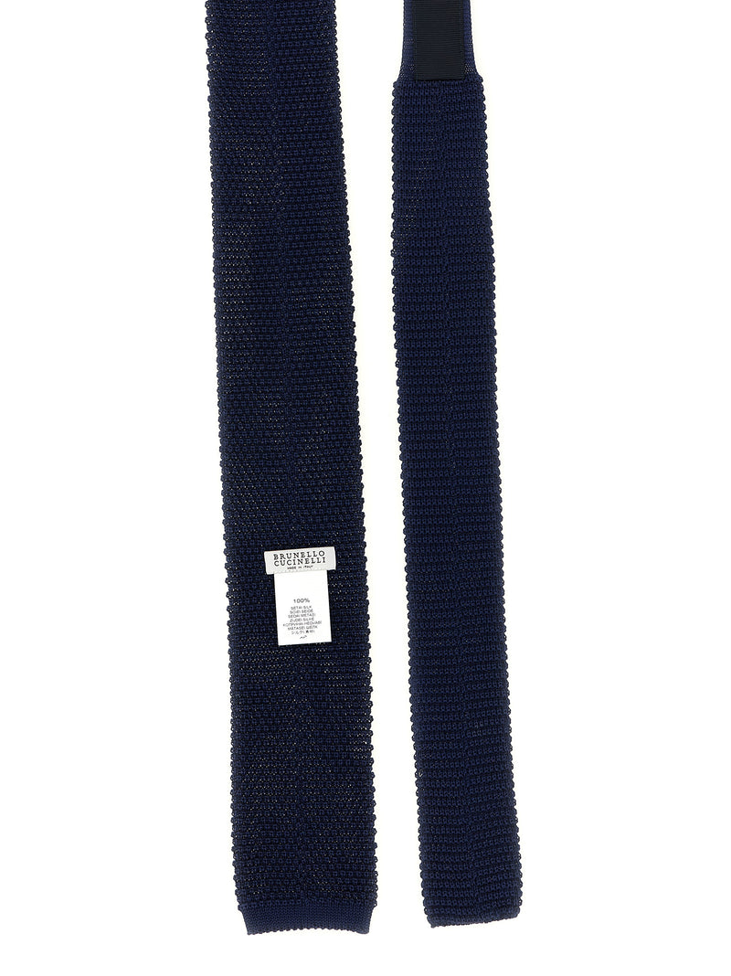 Brunello Cucinelli Blue Silk Tie - Timeless Elegance