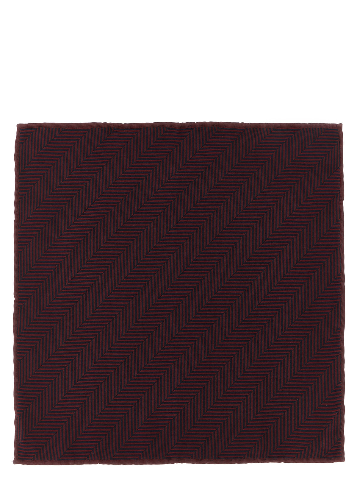 Brunello Cucinelli Bordeaux Silk Pocket Square