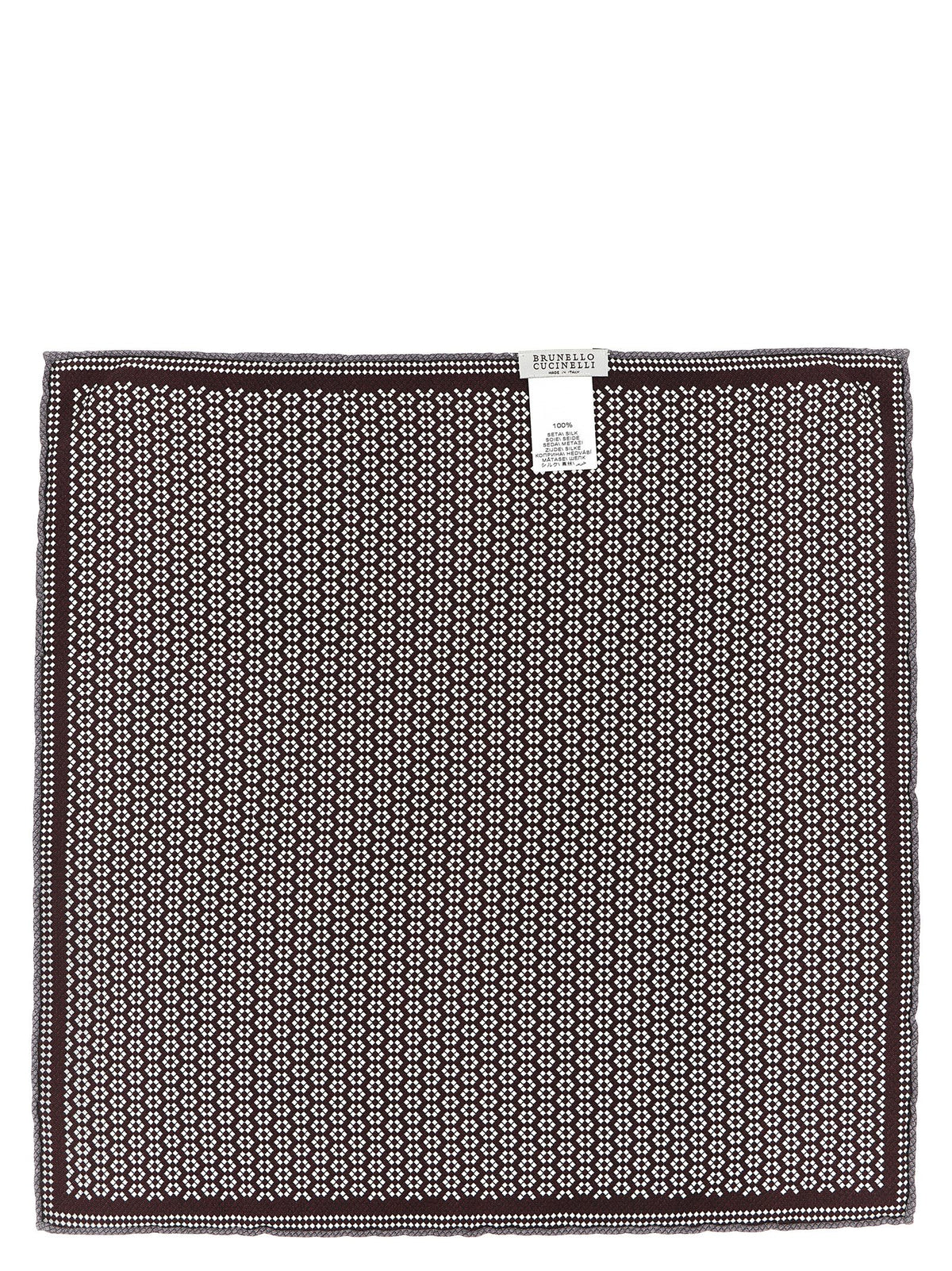 Brunello Cucinelli Multicolor Silk Pocket Square
