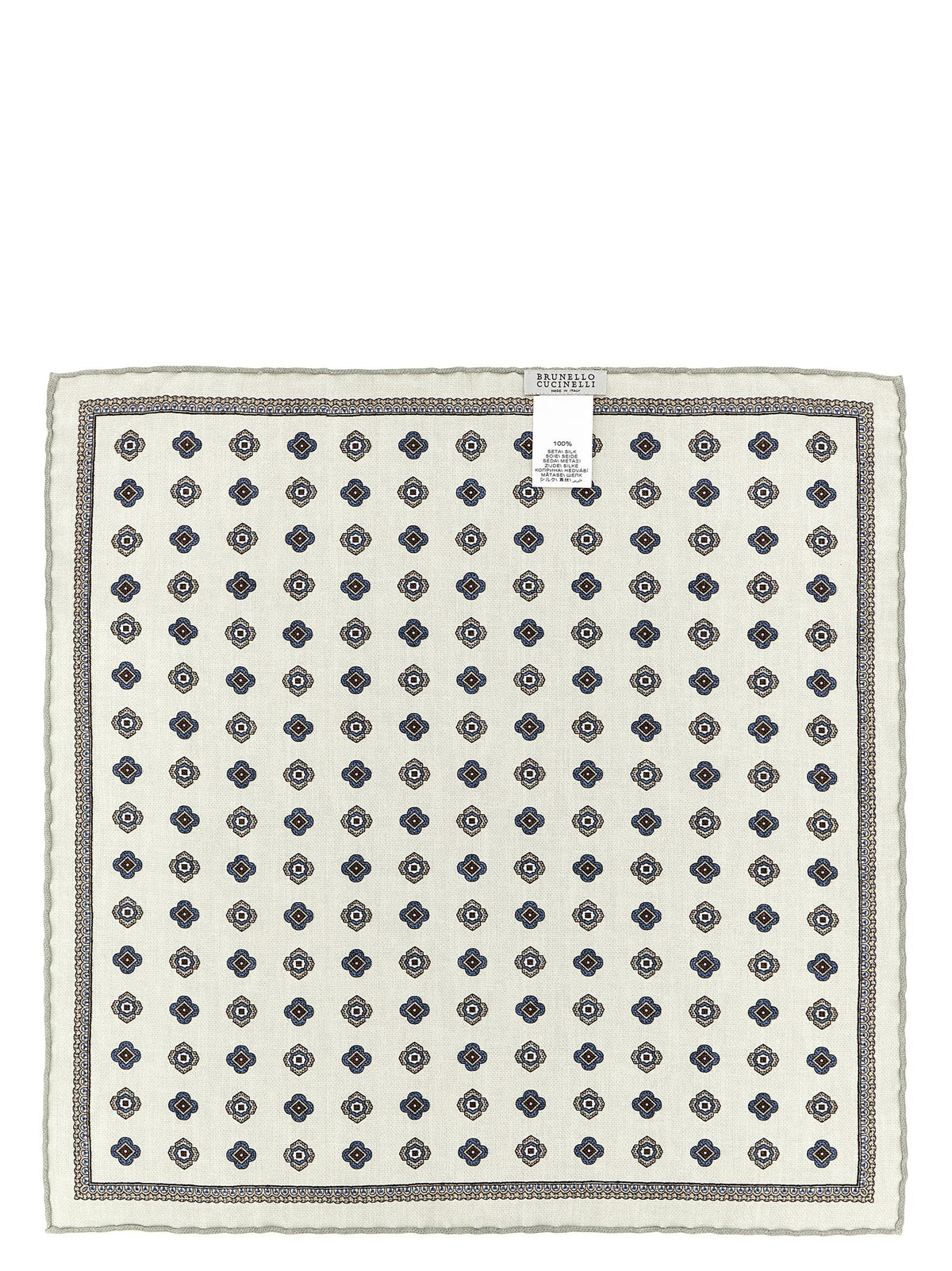 Brunello Cucinelli Multicolor Silk Pocket Square