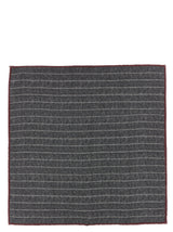 Brunello Cucinelli Gray Silk Pocket Square