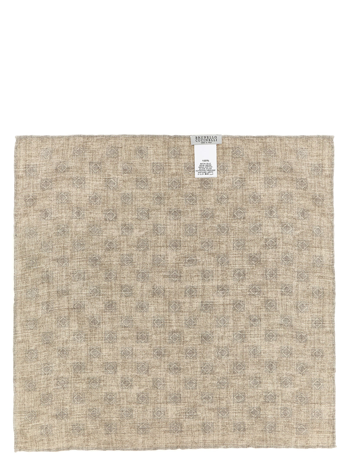 Brunello Cucinelli Multicolor Silk Pocket Square