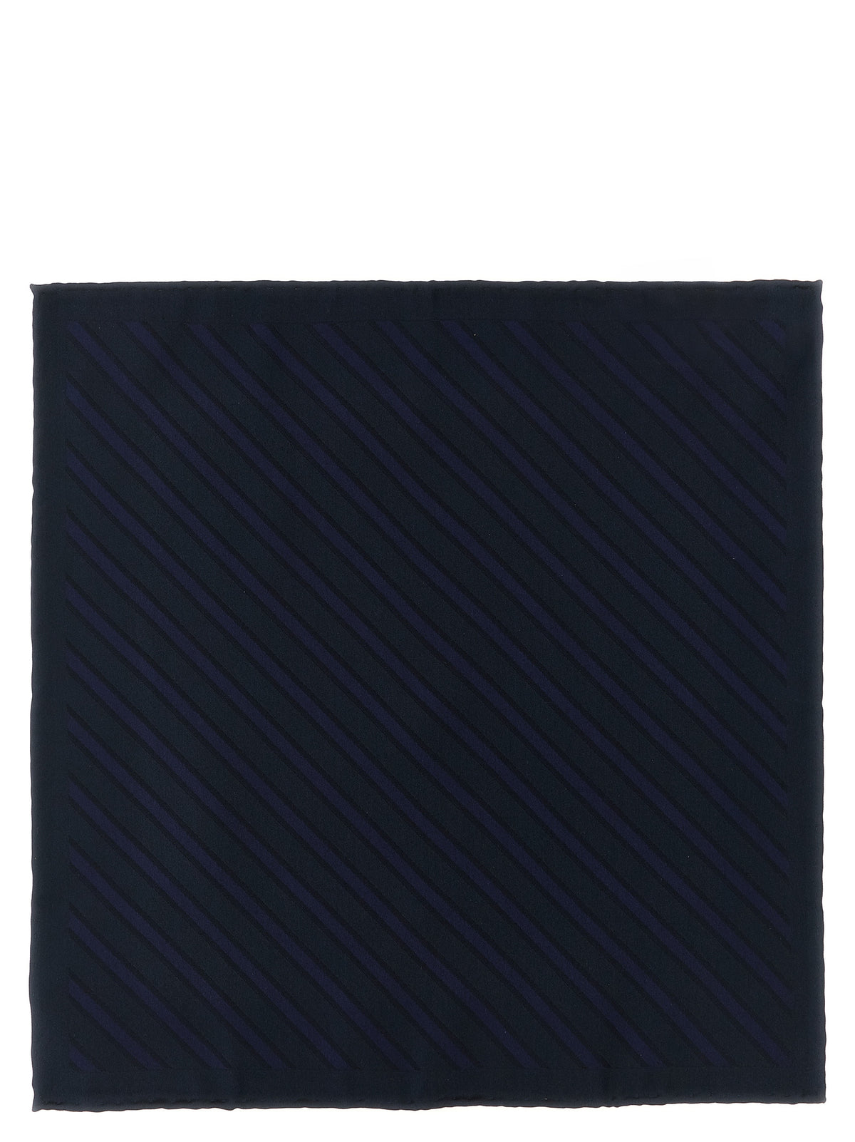Brunello Cucinelli Blue Silk Pocket Square