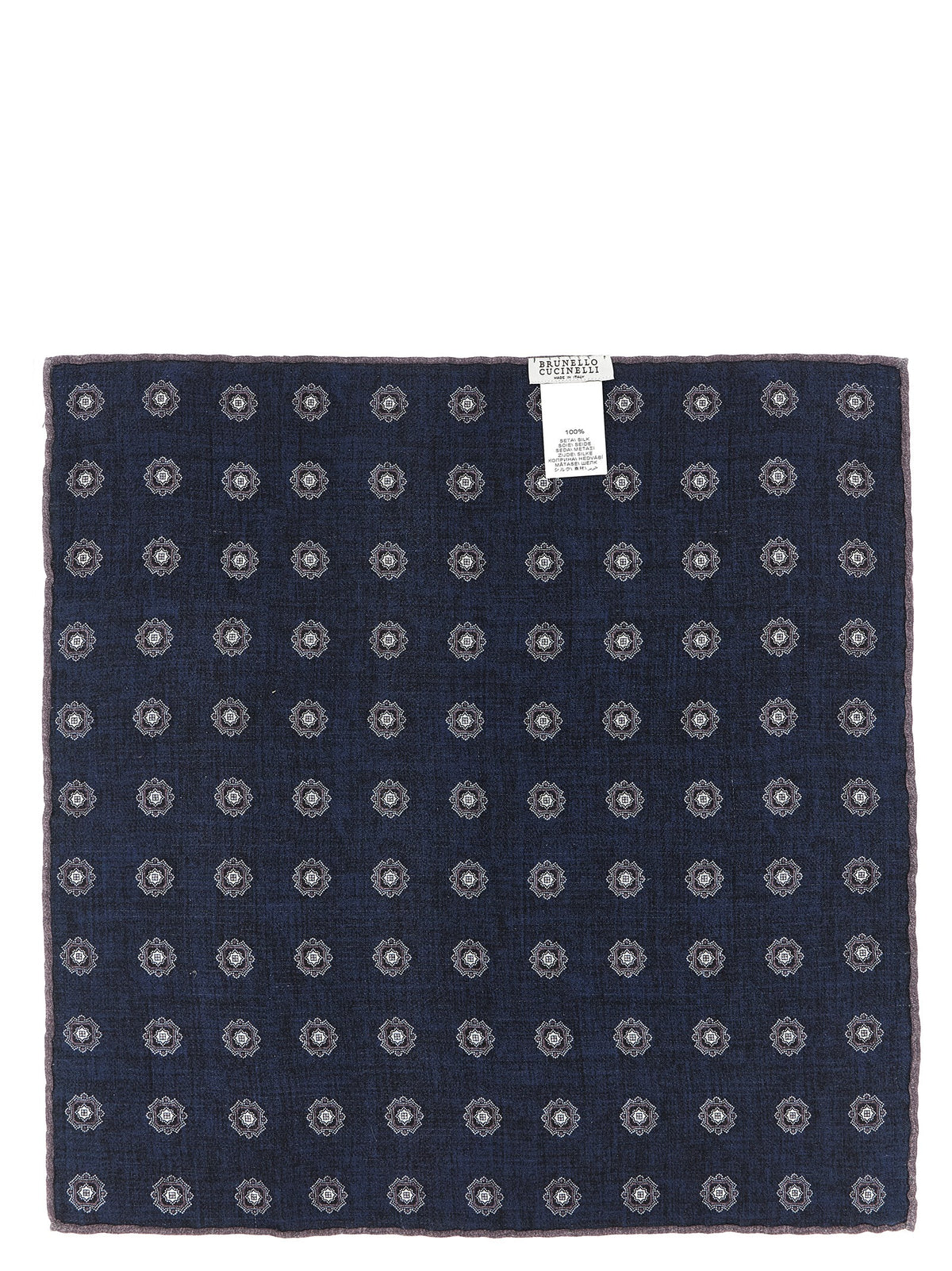 Brunello Cucinelli Multicolor Silk Pocket Square